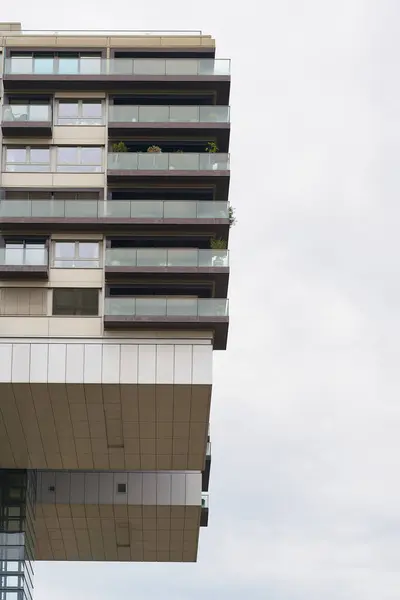 stock image Detail of a residential building at the Rheinauhafen in Cologne in Germany                               