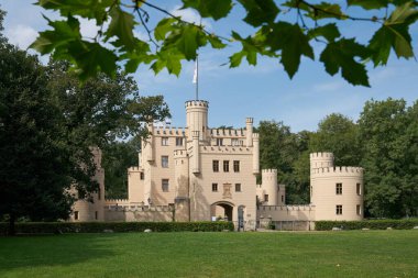  Eski Hohenzollern av kulübesi, Jagdschloss Letzlingen, Colbitz-Letzlinger Heide Almanya 'da Letzlingen yakınlarında.                              