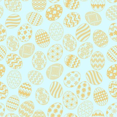 Vektör Seamless Modeli Paskalya yumurtaları