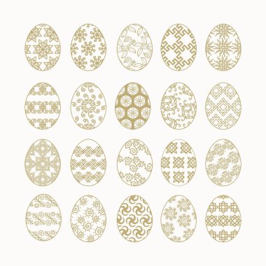 Orijinal desenli bir Paskalya yumurtası.