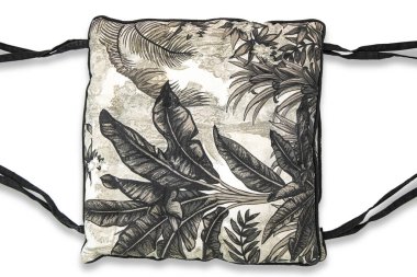 Beyaz arkaplanda mobilya yastığı