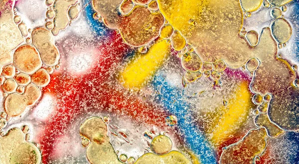 Xygenblasen Einer Flüssigkeit Schöne Struktur Des Wassers Makro Vor Einem — Stockfoto
