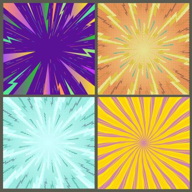 retro pop sanat tarzı arka planlar