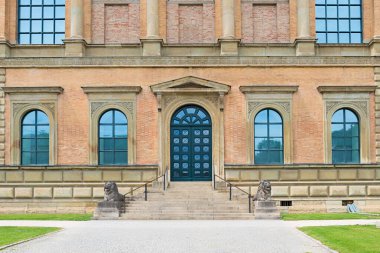 side entrance of the Alte Pinakothek in Munich, State Painting Gallery in Bavaria clipart