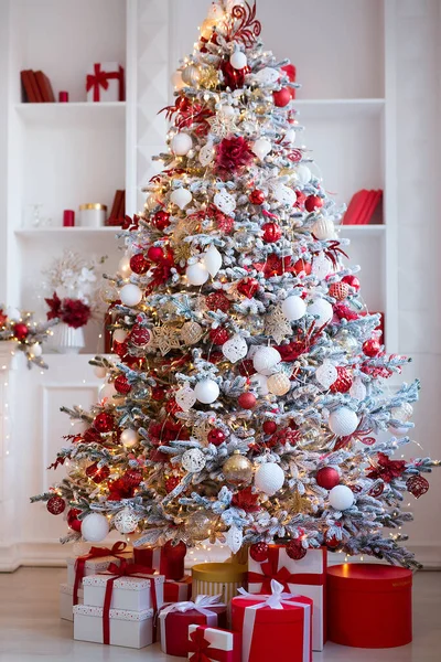 Christmas Tree Gifts Home Interior — Stock Photo, Image