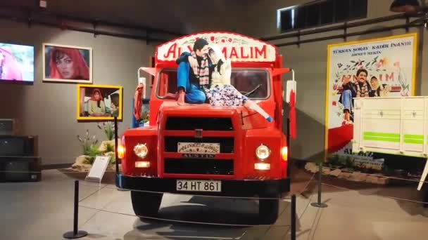 Antalya Turquie Février 2023 Vieux Camion Cargo Rare Pour Transport — Video