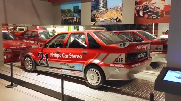 Antalya Turquie Mars 2023 Voiture Course Rouge Pour Participer Rallye — Video