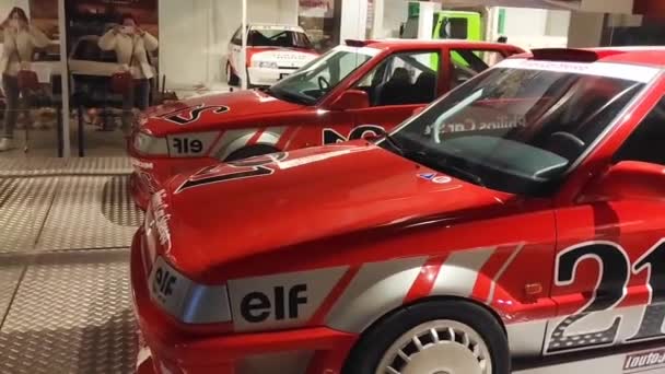 Antalya Turchia Marzo 2023 Auto Corsa Rossa Partecipare Rally — Video Stock