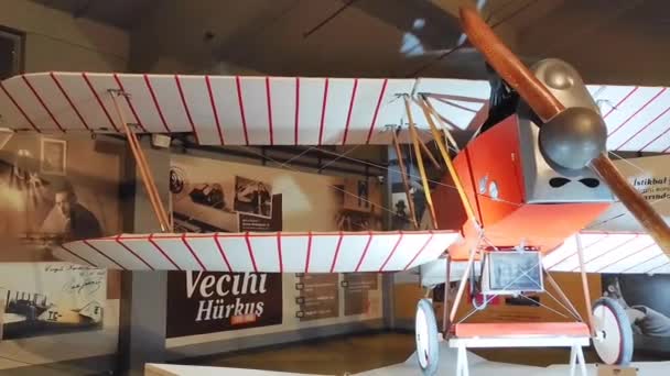 Antalya Türkiye Mart 2023 Vidalı Eski Bir Savaş Uçağı — Stok video