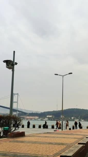 Antalya Turquie Mai 2023 Mer Bleue Détroit Bosphore Côte Ville — Video