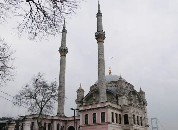 Antalya Turquia Setembro 2023 Antiga Mesquita Turca Oriental Tradicional Com — Fotografia de Stock