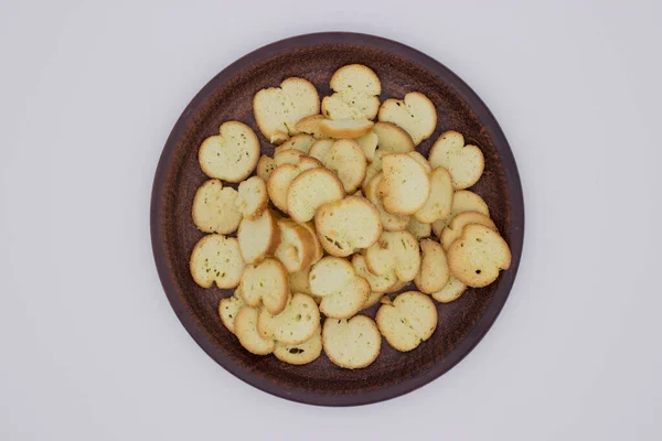 Batatas Fritas Assadas Crocante Com Tempero Prato — Fotografia de Stock