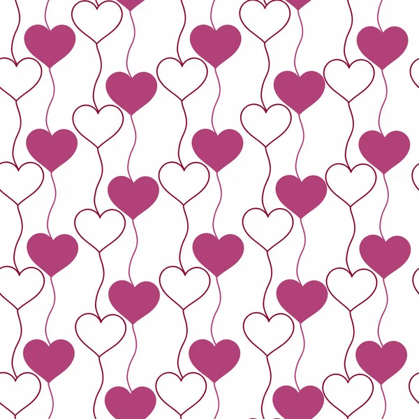 Heart Pattern Illustration Valentine Day Greeting — Stock Photo, Image