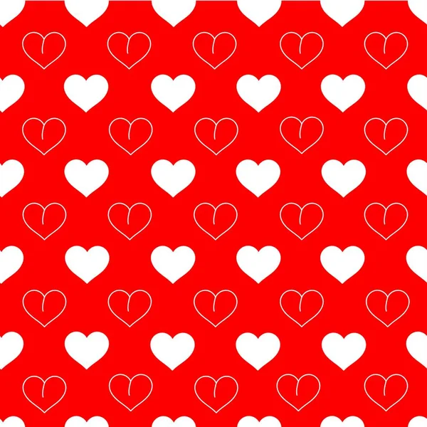 Зразок Серця Ілюстрації Дня Святого Валентина — стокове фото