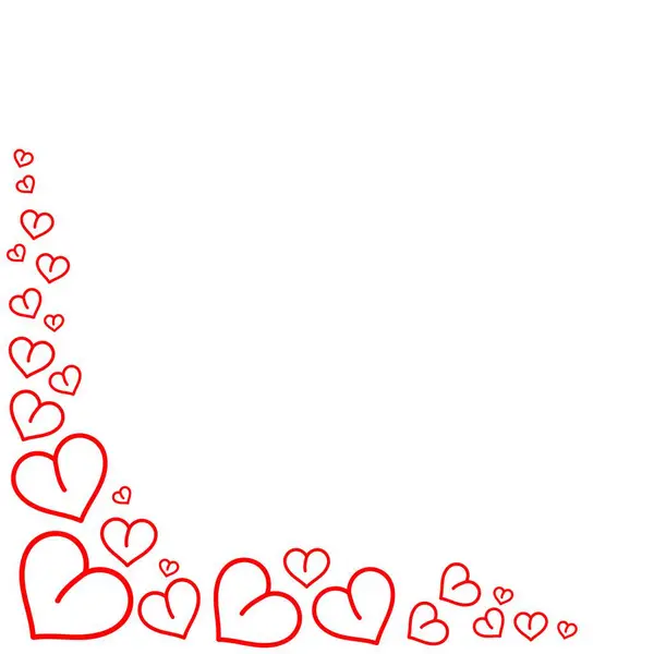 Patrón Corazón Ilustración Para Saludo Del Día San Valentín —  Fotos de Stock