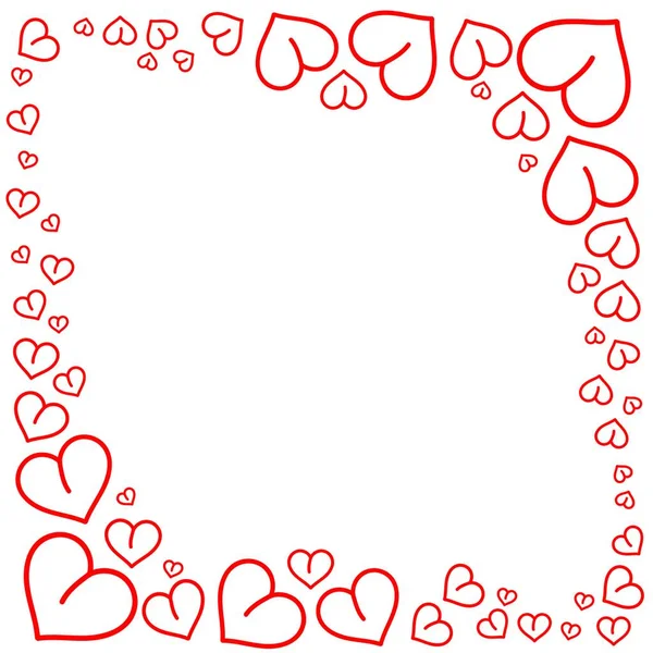 Modèle Coeur Illustration Pour Salutation Saint Valentin — Photo