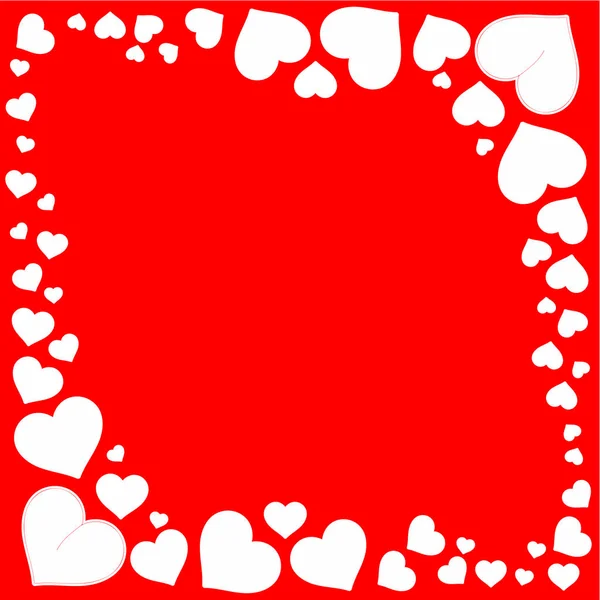 Modèle Coeur Illustration Pour Salutation Saint Valentin — Photo