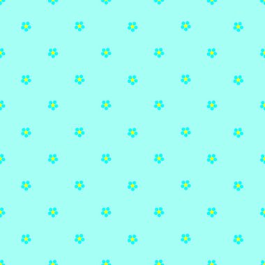 Parmak izi için çiçek deseni. Kumaş için çiçekleri tekrarla