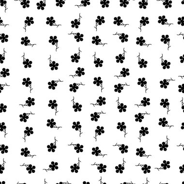 Parmak izi için çiçek deseni. Kumaş için çiçekleri tekrarla