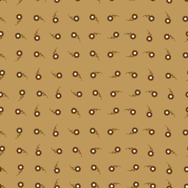 Parmak izi için çiçek deseni. Kumaş için çiçekleri tekrarla