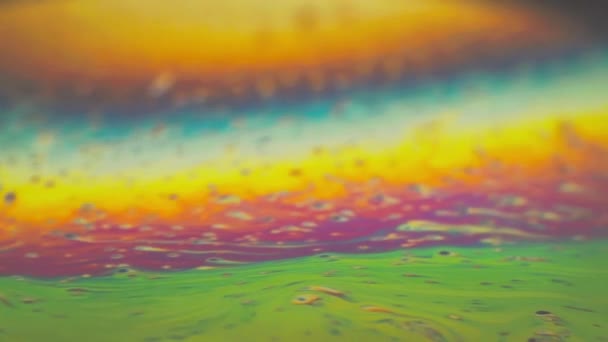 Sıvı Bir Sanat Modelinde Soyut Renk Girdapları Gradyanlar — Stok video