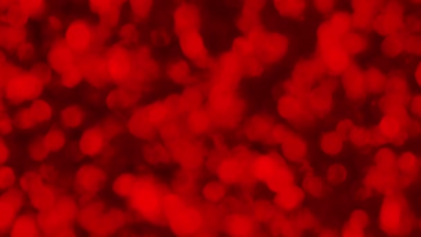 Viaje Panorámico Vertical Sobre Una Profunda Superficie Roja Impregnada Burbujas — Vídeos de Stock
