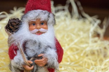 Noel Baba 'nın arka planda Noel Baba' sı, kapatın.