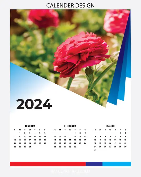 calander 2024 vektör soyut tasarım arkaplanı.