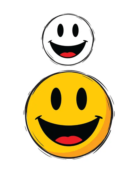 Mutlu Yüzler: Sarı ve Beyaz Gülen Emojiler Neşe saçıyor
