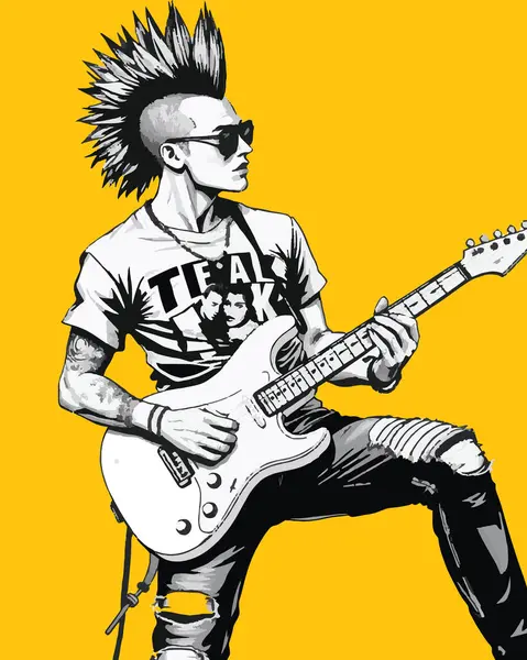 gitar rock müzisyeni