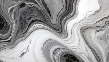 Yağlı boya resimli siyah beyaz mermer soyut arkaplan