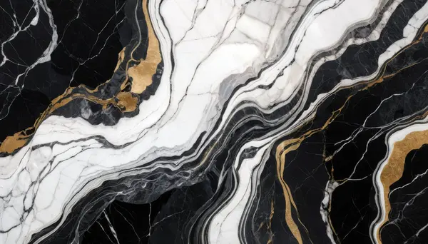 soyut doğal arkaplanı olan siyah ve beyaz mermer desen