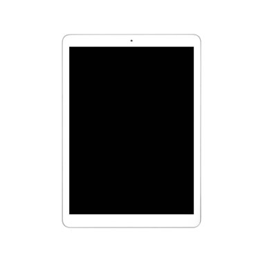 Tablet beyaz arka planda izole edilmiş. Stok fotoğrafçılığı.