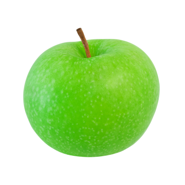 Yeşil elma şeffaf bir png arka planda izole. Stok fotoğrafı