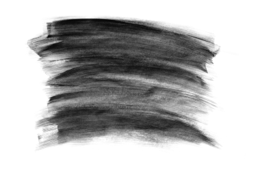 Siyah fırça darbesi, şeffaf bir arkaplanda izole edilmiş. Stok tasarım ögesi