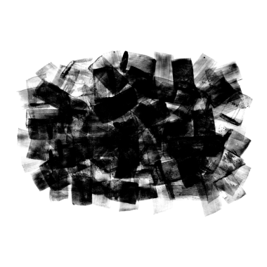 Siyah fırça darbeleri saydam bir arkaplanda izole edilmiş. Stok tasarım ögesi