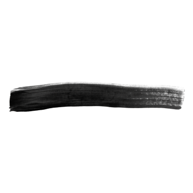 Siyah fırça darbesi, şeffaf bir arkaplanda izole edilmiş. Stok tasarım ögesi