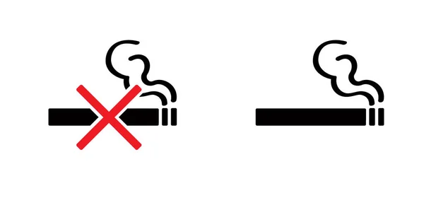 Карикатура День Курения Пиктограмма Запрещена Курите Сигаретный Табак Логотип Сигарет — стоковый вектор