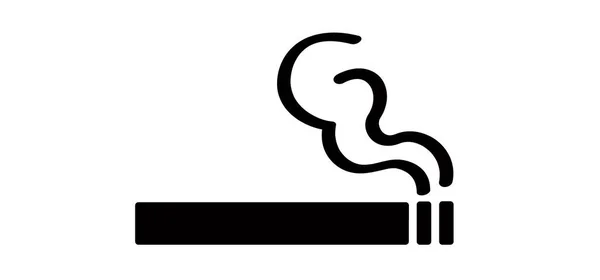 卡通无烟日象形文字 吸烟香烟或香烟标志 冒烟的图标 吸烟日 香烟图标或吸烟区 10月或可能 — 图库矢量图片