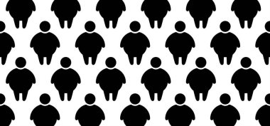 Çizgi film dünyasının obezite günü ya da kutlaması. BMI, aşırı kilolu, obezite sorunu olan obez insanlar. Şişman, kalorili erkek ya da kadın. Vücut kitle indeksi. Hastalık afişinin nedenleri.