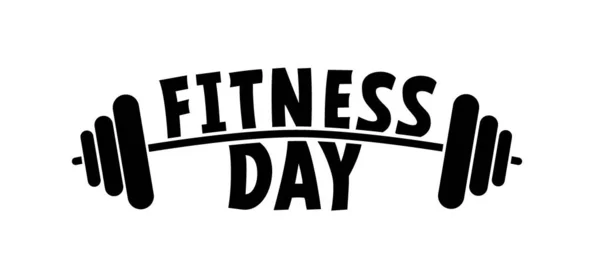 Dia Nacional Fitness Foi Criado Para Motivar Pessoas Todo Mundo —  Vetores de Stock