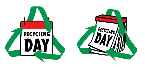 Global Day Recycling Recycle Day Celebrated March Encourages Look Our — Stok Vektör