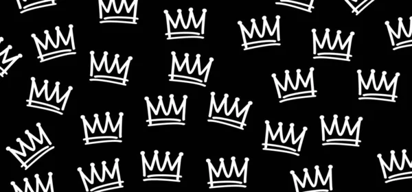Корона Рисования Мультфильмов Икона Граффити Корона Королева Король Короны Императорские — стоковый вектор