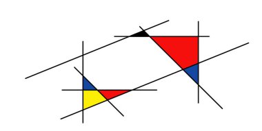 Damalı Piet Mondrian tarzı öykünme. Hollanda sanat tarihi ve Hollanda ressamı. Hollanda mozaik veya Checker çizgi desen afişi veya kartı.