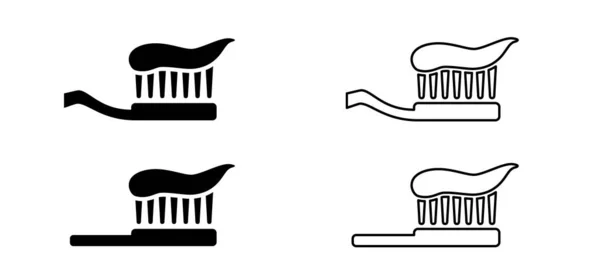 Cartoon Drawing Toothbrush Paste Wash Your Teeth Molar Vector Toothpaste — Vector de stock