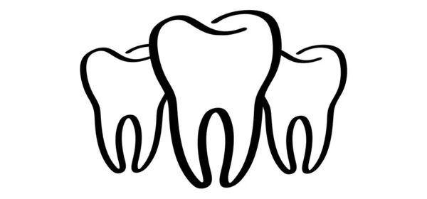 ブラシの日や歯科の日のために 歯科医の日 歯茎や歯ブラシ モルのロゴを持つ漫画の歯 歯ブラシや歯ブラシに損傷を与えます 口腔衛生シンボル — ストックベクタ