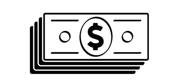 漫画バンドルUsa紙幣アイコンまたはロゴ ベクトルドル 現金と通貨の請求書 銀行券金融投資 アメリカ対フラグ 肖像画プロフィール写真 — ストックベクタ