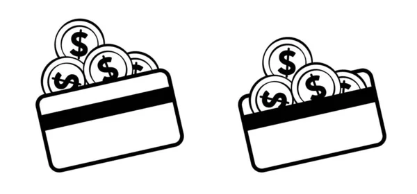 Nfc Pagar Cartão Crédito Com Ícone Bloqueio Cartão Segurança Bancário — Vetor de Stock