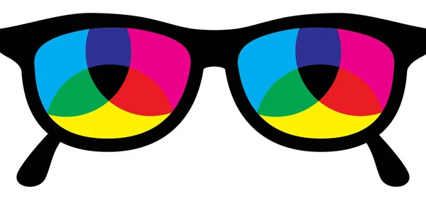 カラーホイールパレットスペクトル 相補的 類似の色度 シアン マゼンタ 黒の顔料 Rgb Cmyk虹色 プレス — ストックベクタ