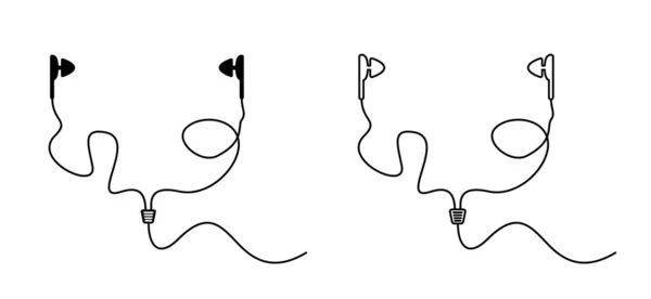 Icono Tapones Para Oídos Dibujos Animados Signo Auriculares Tapones Para — Archivo Imágenes Vectoriales